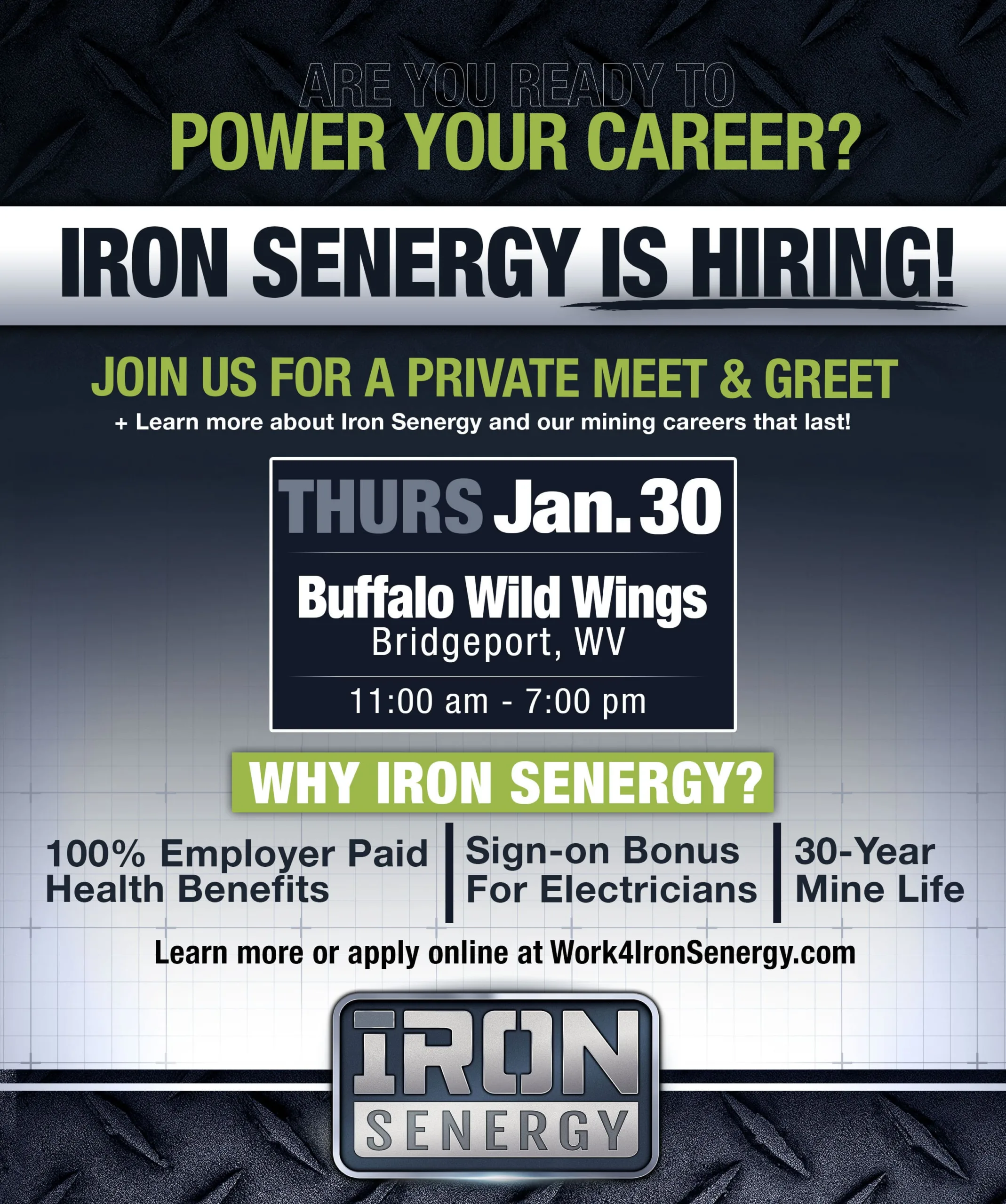 Iron Senergy Hiring Meet & Greet